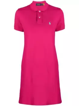Платье с вышивкой POLO RALPH LAUREN, розовый