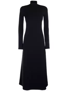 Платье с высоким воротом Balenciaga, черный