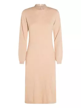 Платье с высоким воротом и длинными рукавами Fabiana Filippi, нейтральный