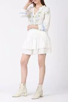 Платье с заниженной талией белого цвета current air