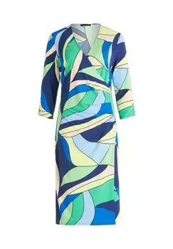 Платье с запахом и рукавами 3/4 BETTY BARCLAY, синий