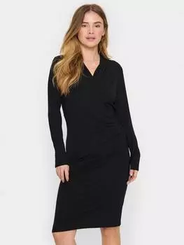 Платье с запахом из джерси vigga Saint Tropez, черный