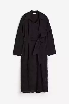 Платье с запахом из ткани H&M