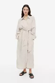Платье с запахом из ткани H&M
