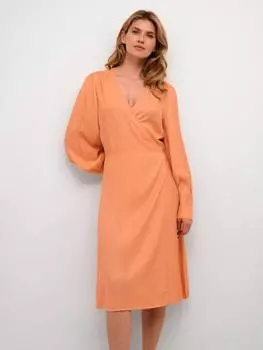 Платье с запахом кэтти Soaked In Luxury, цвет Mid Orange