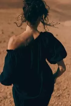 Платье с завязками H&M, черный