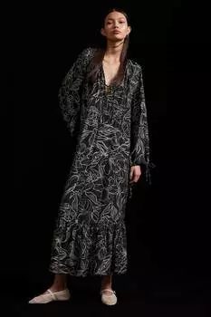 Платье с завязками H&M, мультиколор