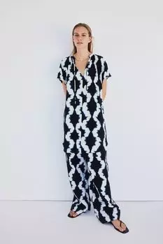 Платье с завязками H&M, синий