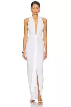 Платье с завязками на шее Норма Камали, snow white