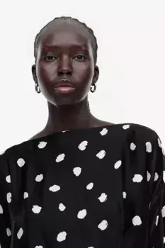 Платье с завязками на спине H&M, черный