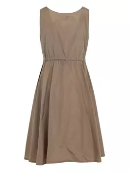 Платье с завязками на талии Miu Miu, нейтральный