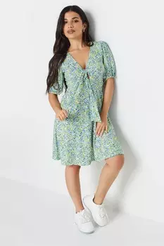 Платье с завязкой спереди Pixiegirl Petite, желтый