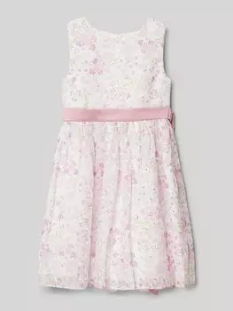 Платье с завязывающимся поясом Happy Girls, розовый