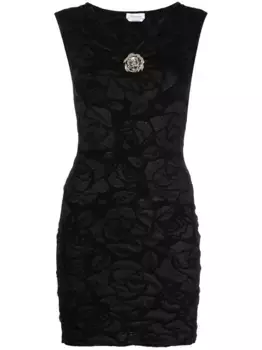 Платье с жаккардовым узором BLUMARINE, черный