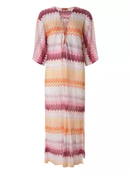 Платье с зигзагообразным узором Missoni, розовый