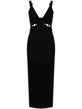 Платье Saar с бусинами Nanushka, черный