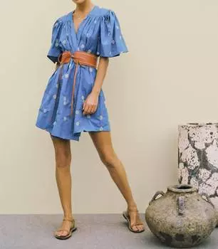 Платье Сабрина из вышитого хлопка CIAO LUCIA, цвет embroidered cotton