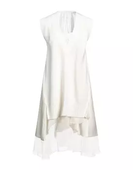 Платье Sacai, кремовый