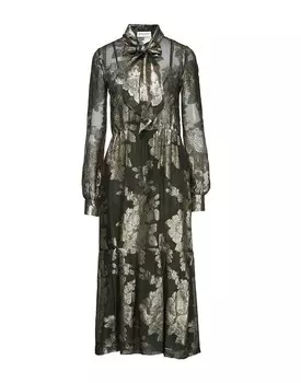 Платье Saint Laurent, темно-зеленый