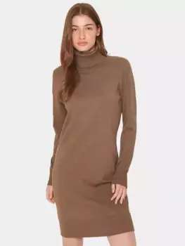 Платье Saint Tropez Mila Roll Neck Jumper, цвет shitake/melange