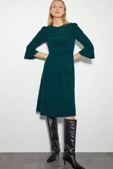 Платье Салли из эластичного вельвета Monsoon, синий