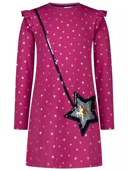 Платье Salt and Pepper Sweat Kidspark, цвет cranberry