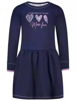 Платье Salt and Pepper Sweat More Fun Hearts, цвет true navy