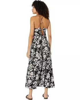 Платье Saltwater Luxe Debbie Sustainable Garden Paradise Tank Midi Dress, черный