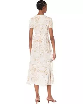 Платье Saltwater Luxe Milly Recycled 3/4 Sleeve Wrap Dress, цвет Vanilla