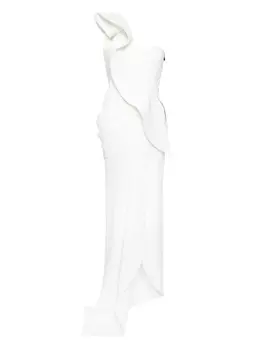 Платье Салют-волна Maticevski, белый