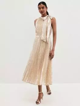 Платье сэмми с блестками Phase Eight, серебряный