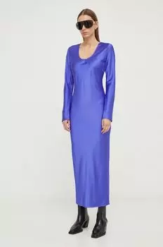 Платье Samsoe Samsoe, фиолетовый