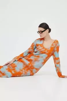 Платье Samsoe Samsoe, оранжевый