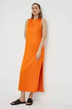 Платье Samsoe Samsoe, оранжевый