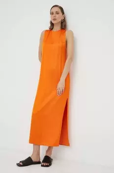 Платье Samsoe Samsoe, оранжевый