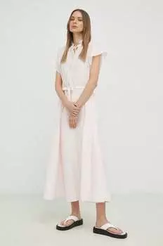 Платье Samsoe Samsoe, розовый