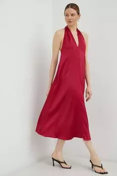 Платье Samsoe Samsoe, розовый