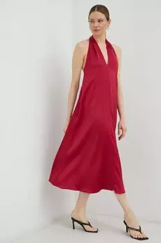 Платье Samsoe Samsoe, розовый