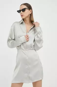 Платье Samsoe Samsoe, серый