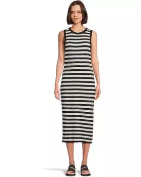 Платье Sanctuary Contrast Trim Maxi, цвет Black/Macrame Stripe