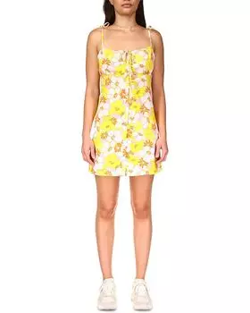 Платье Sanctuary High Heat Linen Blend Sundress, цвет Sunny Days