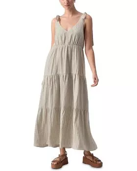 Платье Sanctuary Move Your Body Striped Maxi, цвет Eco Olive Stripe