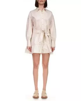 Платье Sanctuary Tiered Shirtdress, цвет Toasted Marshmallow