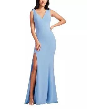 Платье Sandra с глубоким вырезом Dress the Population, синий