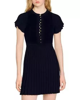 Платье Sandro Claudine, черный