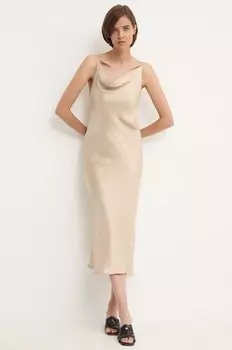 Платье Sandro Ferrone, бежевый