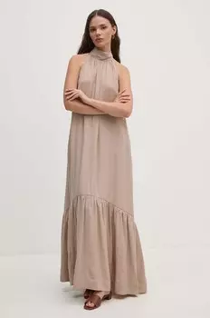 Платье Sandro Ferrone, бежевый