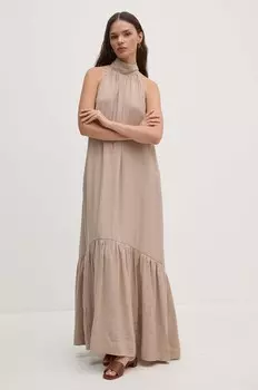 Платье Sandro Ferrone, бежевый