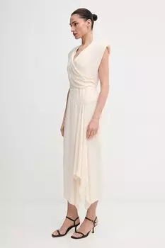 Платье Sandro Ferrone, бежевый