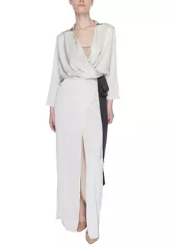 Платье Sandro Ferrone, бежевый